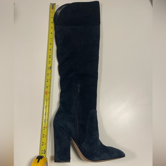 Aldo Over the Knee Blue Suede Boots - Picture 7 of 16
